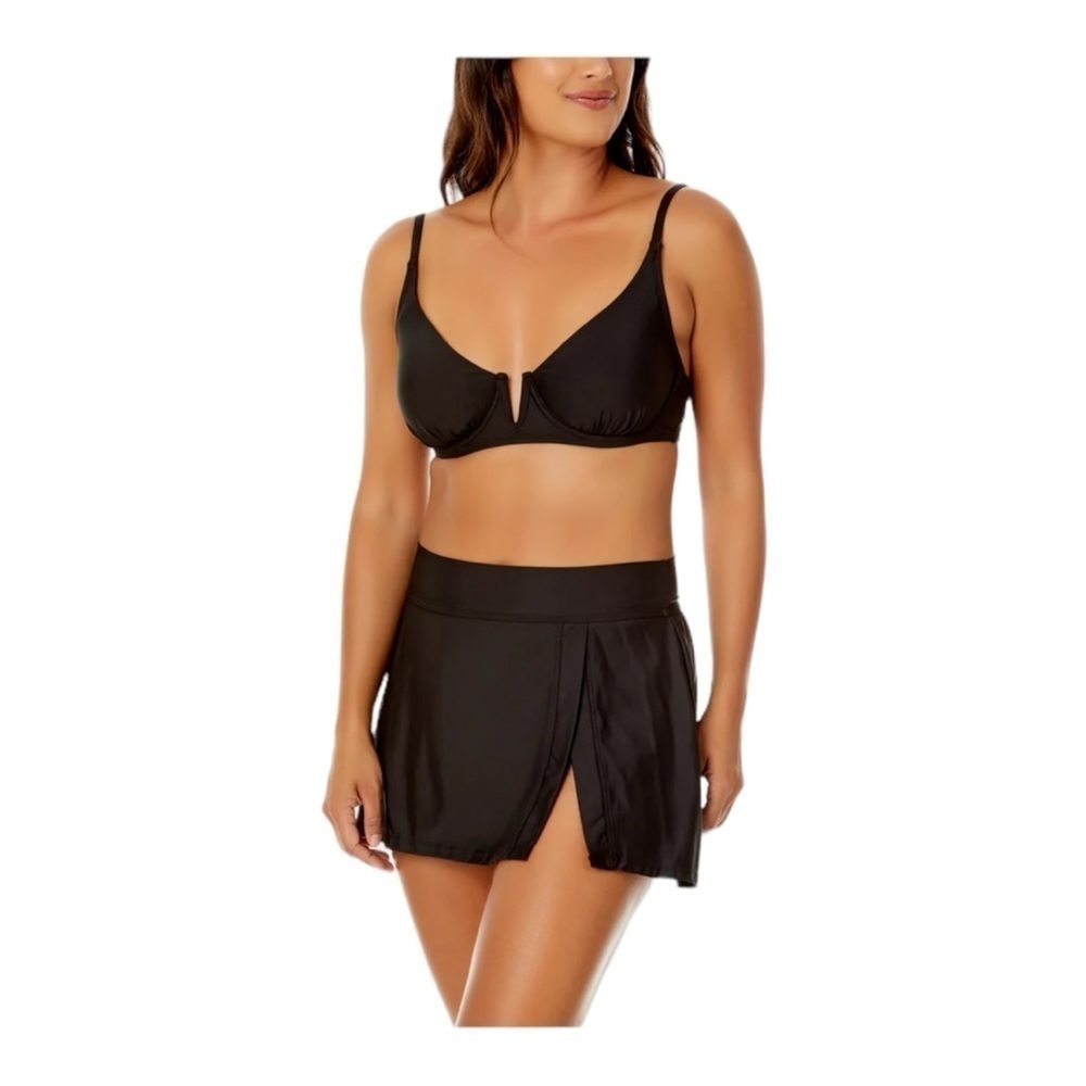 Anne Cole Underwire Top Skirted Bottom Two Piece Swimsuit NWT